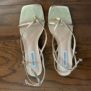 Steve Madden gold heels
